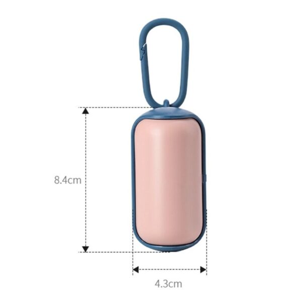 587639344 Dog Waste Poop Bag Dispenser Multipurpose Carrier Holder with 15 Garbage Bags Pet Supplies Outdoor