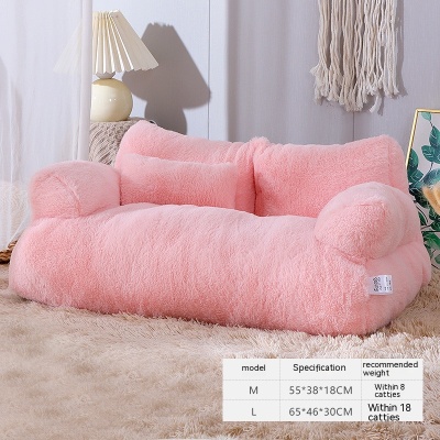 587813710 Luxury Cat Bed Sofa Winter Warm Cat Nest Pet Bed For Small Medium Dogs Cats Comfortable Plush Puppy Bed Pet Supplies
