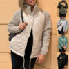 5269eba6-c577-441f-9e95-726fbbf1984a.jpg Winter Stand Collar Cotton Jacket With Pockets Fashion Knitted Stitching Zipper Coat Warm Tops For Women Clothing