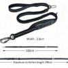 2.5*135CM New Pet Supplies Factory Elastic Dog Leash with Reflective Car Safety Belt for Dogs