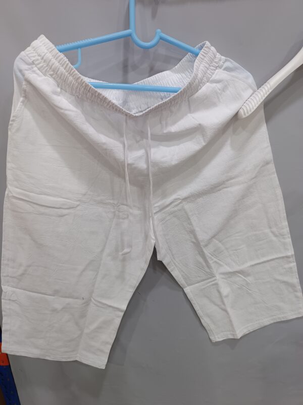 53a4d7b8-e9ec-472d-a972-7bd442cf3e15.jpg New Linen Drawstring Elastic Waist 34 Casual Shorts Men