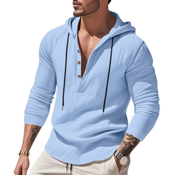 549d8e10-8487-4b88-8011-5be1ff2593f2.jpg Hooded Casual Loose-fitting T-shirt Sweater For Men