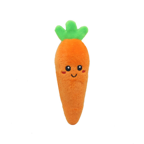 587814086 Pet Plush Sound Toys Fruits and Vegetables Dogs and Cats Educational Toys Supplies Cactus, Corn, Eggplant