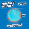 Paraflight Flying Disc Dog Toy  Water Floating Flyer Durable Nylon Construction With Soft Rubber Edges For Medium And Large Dogs