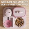 55927d3f-cccd-46dd-a199-8ccb5d193ef9.jpg 2 In 1 Automatic Pet Feeder And Water Dispenser, Large Capacity 2300ML Feeder & 1000ML Water Bowl, Gravity Refill Anti Spill Stable Pet Food Water Bowl For Cats Dogs, Yellow Pink Green Available