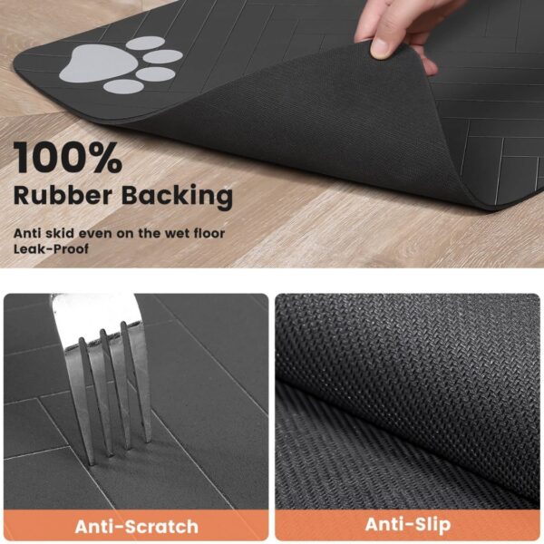 55a91952-b80f-4a1a-9ea2-f19e40c3e818.jpg Pet Feeding Mat Absorbent Pet Placemat For Food And Water Bowl With Waterproof Rubber Backing Quick Dry Water Dispenser Mat For Dog And Cat