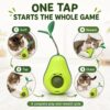 5616756c-6714-4672-95af-3fdd81abe2da.jpg Avocado-Shaped Cat Tumbler Toy Interactive Wobble Toy That Self-Rights Includes Replaceable Feather & Catnip Ball Indoor Toy For Exercise, Entertainment, And Boredom Relief For Kittens