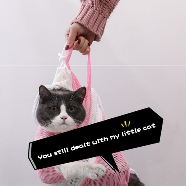 587690592 Mash Cat Grooming Bag Polyester Wash Bag Cat Accessories Pet Products Cleaning Supplies Dog Carrier Nail NailS Adjustable Bath