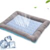 57280725-2b01-4968-b136-0496981bf62a.jpg Pet Cooling Pad Bed For Dogs Cats Puppy Kitten Cool Mat Pet Blanket Ice Silk Material Soft For Summer Sleeping Blue Breathable