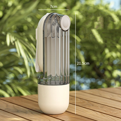 587634444 2 In 1 Pet Water Cup Segment Design Green Dog Walking Portable Drinking Cup Dog Feeding Supplies Pet Supplies Dog Walking Water