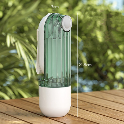 587634447 2 In 1 Pet Water Cup Segment Design Green Dog Walking Portable Drinking Cup Dog Feeding Supplies Pet Supplies Dog Walking Water