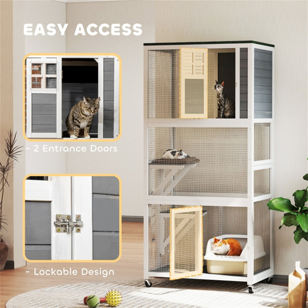 59cd160e-c698-43fe-8bfe-26dfa98ebb7a.jpg Pet Stairs Cat Climbing Tower Cat House