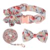 Sunflower Pet Collar Cotton Breathable Dog Collar Zou Ju Printed Neck Ring Pet Supplies