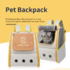 Cat Bag Pet Bag Carrying Convenient Backpack Portable Breathable Cat Dog Pet Supplies