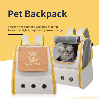 587898538 Cat Bag Pet Bag Carrying Convenient Backpack Portable Breathable Cat Dog Pet Supplies