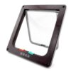 587635437 Dog Cat lock Flap Door ABS durable Puppy Pet Door 4 Way Security Lock Gate indoor use Pet Supplies