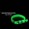 587814176 Pet Collars Cat and Dog Luminous Bell Collars Adjustable Rubber Luminous Dog Walking Supplies