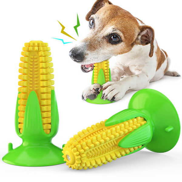 New Sucker Corn Sound Dog Toy Molar Stick Chewing Glue Dog Toothbrush Pet Supplies