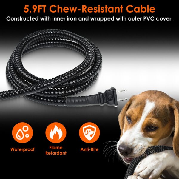 5b15856c-a977-4718-b09b-b7e2c0122189.jpg 1Pc Heated Water Bowl For Dog Cat 74.4OZ Heating Water Dish IP67 Waterproof Thermal Water Bowl Heated Pet Bowl Dog Cat Water Feeder Bowl For Dog Cat Rabbit Pet