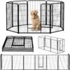 5b383e33-a3c1-4a1a-836d-4bb873cd1de6.jpg Indoor Outdoor Dog Playpen, Premium Pet Puppy Fence With Gate, Portable Cage