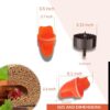 5b6b14a5-e200-4ea0-9a0b-162e0044b5d9.jpg Durable Chicken Feeder Rain Proof Poultry Feeder Port Gravity Feed Kit For Buckets, Barrels, Bins, Troughs, Easy Clean - 6 Pack With Hole Saw For Easy Installation