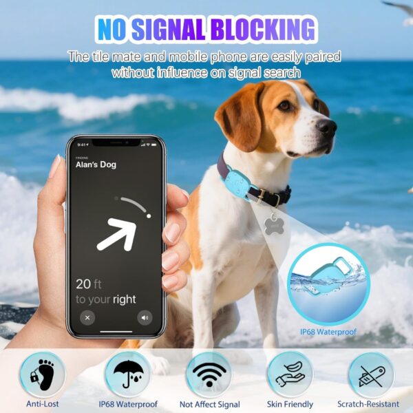 5e32c4f8-9662-42bb-87b5-a53667b27aaa.jpg Dog Collar Holder For Tile Mate Waterproof Anti Lost Protective Case With Mate Tile Tracker For Cat Pet Necklace, Soft Silicone