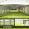 5e4e21a8-b457-4c75-a6d6-5b4c11348d38.jpg 20 X 40 Ft Heavy Duty Party Tent Outdoor Gazebo Wedding Tent Event Shelter Carport BBQ With Removable Sidewalls & Windows, Outside Waterproof Canopy For Parties, White