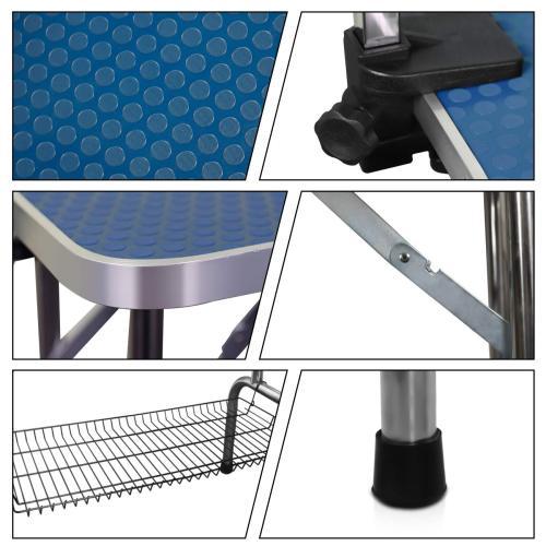 5e758a29-e644-46d2-8ef3-af672f0b4fc3.jpg 36 Inch Folding Dog Pet Grooming Table Heavy Duty Stainless Steel Pet Dog Cat Grooming Table