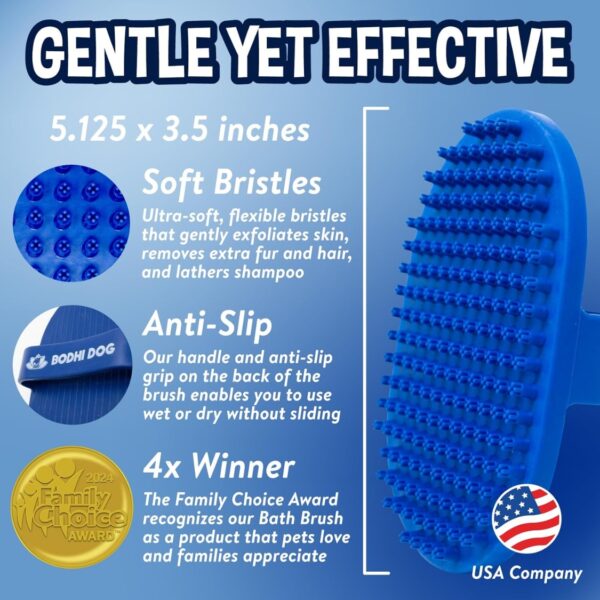 Dog Shampoo Brush Pet Grooming Bath Supplies For Dogs And Cats Bath Brush For Long Short Hair