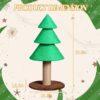 60f4a552-933b-4e22-bee1-50784fbabf54.jpg 31.5in Christmas Tree Cat Scratcher, Cat Scratching Post For Indoor Cats, Large Sisal Cat Scratching Tree Cat Scratch Tower, Green