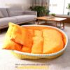 587693160 Dog House Winter Warm Dog Bed Half-Enclosed Pet Dog House Cat Bed Pet Mat Pet Cage Pet Enclosure