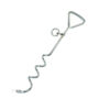 587639504 Outdoor Pet Supplies Dog Stake Chrome Plated Spiral Ground Anchor Dog Tether Factory Direct Stock