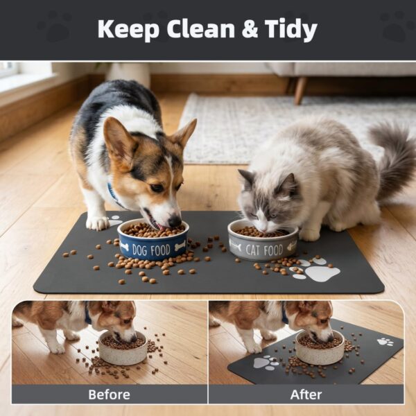 6254a52a-67af-4b46-a3ba-bcbd2cd9c61a.jpg Pet Feeding Mat-Absorbent Dog Mat For Food And Water Bowl No Stains Easy Clean Dog Food Mat-Quick Dry Water Dispenser Puppy Supplies Accessories