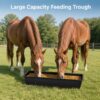 4-piece Dual-purpose Plastic Livestock Feed Trough Suitable For Daily Feeding Of Horses, Goats, Pigs And Other Animals Widely Adaptable To Home Backyards, Pastoral Fences, Livestock Sheds And Other