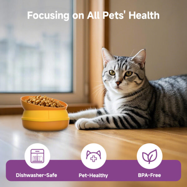 Hamburger Appearance Pet Cat And Dog Bowl Combination Multi-layer Five-in-one