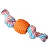 587689662 Dorakitten 1pc Bite Resistant Dog Rope Toy Pet Interactive Knot Design Dog Chew Rope Puppy Teething Toy Pet Supplies Dog Favors