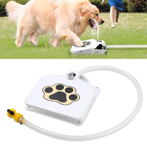 636f90f7-7811-45d8-a705-f23faa1db102.jpg Dog Water Fountain Outdoor Dog Pet Water Dispenser Step-on Activated Sprinkler