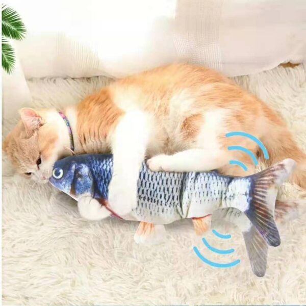 587689615 Cat USB Charger Toy Fish Interactive Electric floppy Fish Cat toy Realistic Pet Cats Chew Bite Toys Pet Supplies Cats dog toy