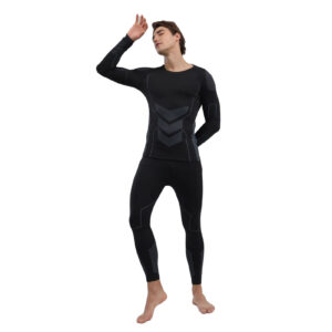 637ada92-eb2b-4edc-b611-3765086cd1f2.jpg Men Thermal Underwear Set Shirt Pants Autumn Slim Fit Thermal Underwear Top Bottom Set Black M