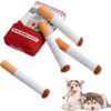 Dog cigarettes with box, sound making toys, pet toys, bite resistant and grinding plush toys, cat supplies