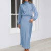 63eb673f-1826-4e60-af27-a586c82b6ceb.jpg Elegant Temperament Long-sleeved Dress Satin Halterneck Formal Evening Dresses Women Clothing