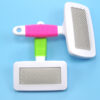 587814153 Pet Supplies Candy Color Comb Stainless Steel Bath Brush Hair Removal Flea Needle Comb
