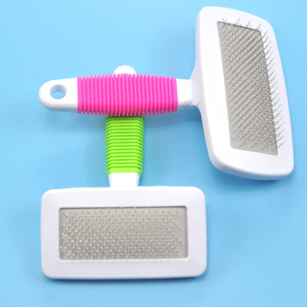 587814153 Pet Supplies Candy Color Comb Stainless Steel Bath Brush Hair Removal Flea Needle Comb