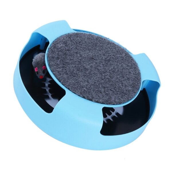 Rotating Cat Wheel Puzzle Game Fun Plate Mouse Teasing Cat Toy Shadowless Little Mouse Cat Toy Pet Supplies