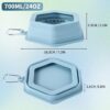 667672e0-ed3a-4c77-a256-2d5822d0fcd0.jpg No Splash Dog Travel Bowls For Cars, Spill Proof Collapsible Dogs Water And Food Feeder Dispenser Integrated Molding Portable Cat Dish For Pet Vehicle Road