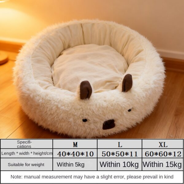 587693144 Dog Bed Winter Warm Half-Enclosed Dog Bed Pet Nest Dog Pad Pet Dog House Pet Bed Pet Enclosure