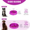 6833c04d-8326-4e69-b3c2-3d661a10eaad.jpg Hound Feeder Slo Bowl Large 4 Cup Capacity, Slow Feeding, Medium To Large Dogs, Non Slip, Purple, Flower Pattern