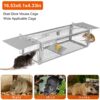 684a794d-7331-47e2-90f0-c72ed41e5768.jpg 1Pc Dual Door Rat Trap Cage Humane Live Rodent Dense Mesh Trap Cage Zinc Electroplating Mice Mouse Control Bait Catch With 2 Detachable U Shaped Rod