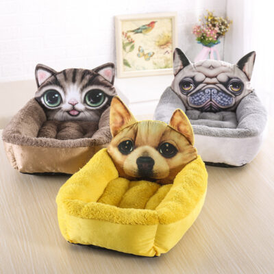 587625751 3D Cartoon Shape Dog House Warm Cat House Pet House Dog Mattress Pet Supplies