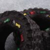 587690739 Mini Elasticity Tire Dog Cat Toy Squeak Sound Chew Treat Holder Funny Puppy Training molar Toys Dog Interactive Pet Supplies